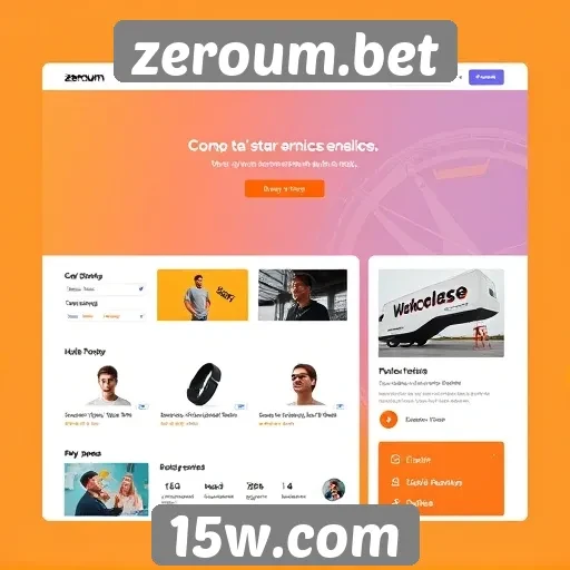 análise da interface do usuário do site zeroum.bet